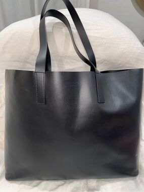 Everlane Large Leather Tote Purse Black work bag